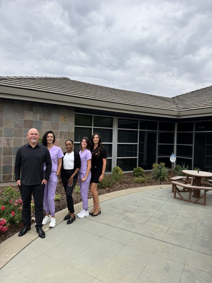 The Home Care by Athena team outside the office at 919 Reserve Drive in Roseville, CA