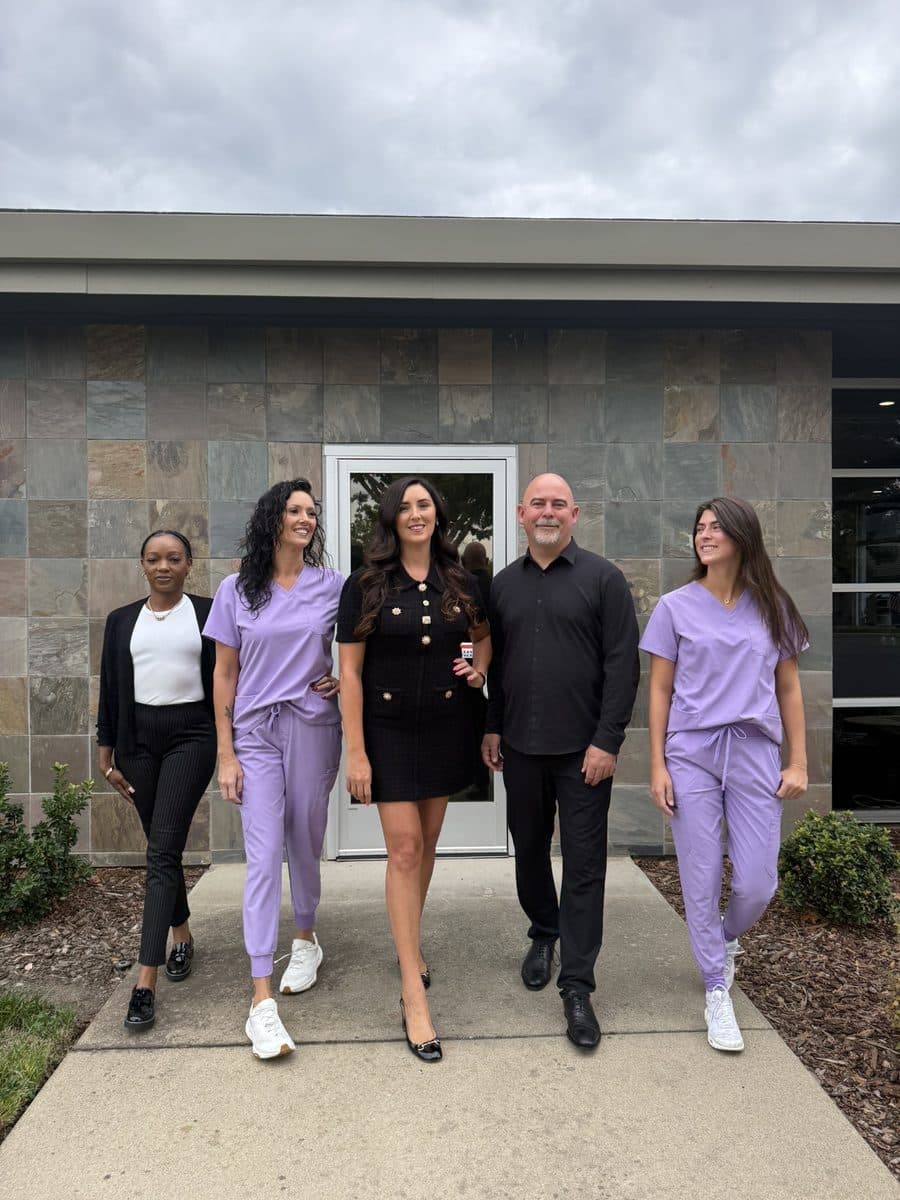 The Home Care by Athena team walking outside the office in Roseville, CA